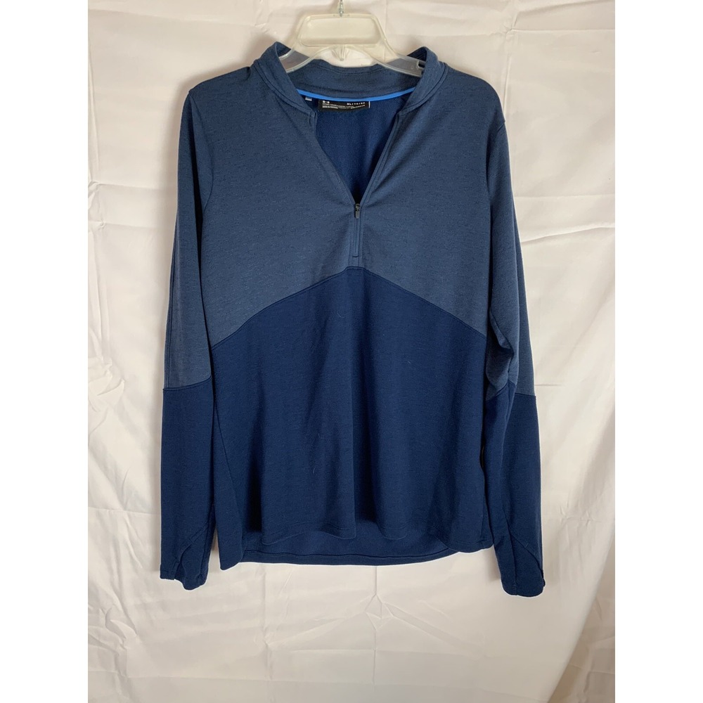 Under Armour Pullover Women's  XL Blue 1/4 Zip Heatgear‎ Outdoor Sporty